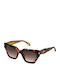 Just Cavalli Unisex Sonnenbrillen mit Braun Horn umrandetem Rahmen und Braunem Glas