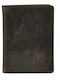 Leather Men's Wallet Classic with RFID Gray