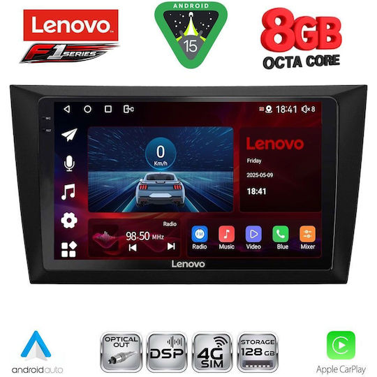 Lenovo Car Audio System for Volkswagen Golf 2009-2012 (Bluetooth/USB/WiFi/GPS/Apple-Carplay/Android-Auto) with Touch Screen 9"