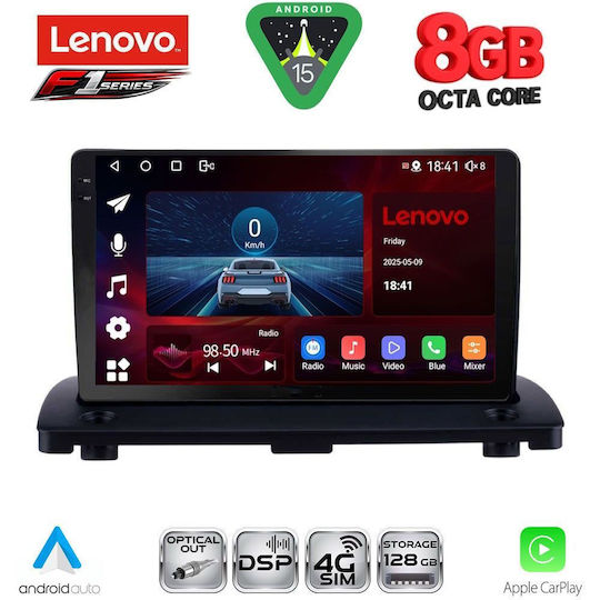 Lenovo Car Audio System for Volvo XC 90 2002-2014 (Bluetooth/USB/WiFi/GPS/Apple-Carplay/Android-Auto) with Touch Screen 9"