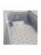 Baby Oliver Βρεφική Παπλωματοθήκη Μπλε Ραφ 100x140εκ.
