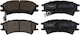 Front Brake Pad Set Hyundai Atos Mx 97-15 105x41.6x16 5810102a00 191128-10734