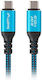 Lanberg USB 4 Video Cable USB-C male - USB-C 240W PD Μαύρο 0.5m CA-CMCM-44CU-0005-BK