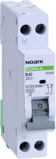Mini Automatic P+n 6kA Characteristic C 6A Single Pole Noark 101615