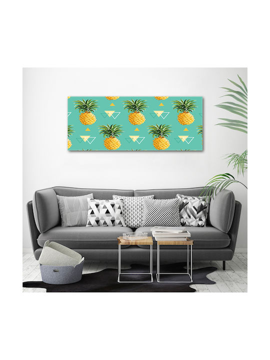 Decorative Canvas Painting Interior Decoration Pineapples 125x50 Cm