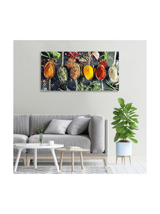 Panou Pânză Birou Spațiu Profesional Condimente Colorate 100x50 Cm