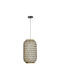 Keskor Pendant Light Black with Socket E27 22x22x42cm