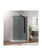 Karag Walkin 1 Σταθερό Πλαϊνό Ντουζιέρας 140x200cm Fume Black 5206836056876
