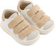 Babywalker Βαπτιστικά Δερμάτινα Sneakers Μπεζ