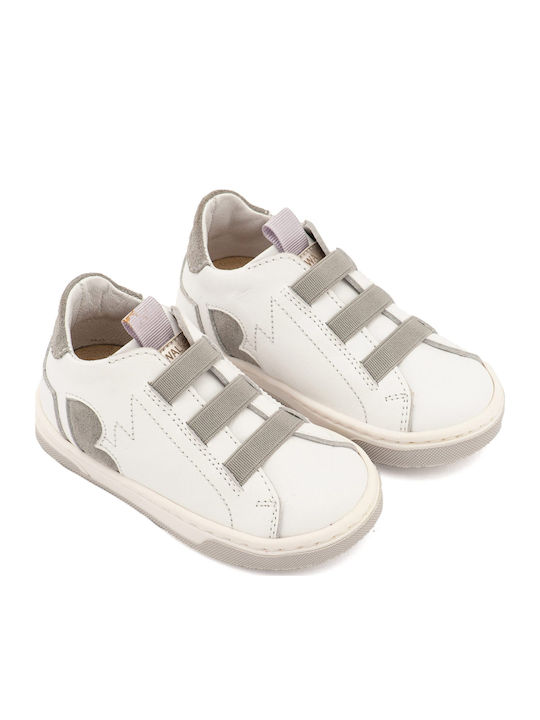 Babywalker Christening Leather Sneakers Gray