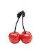 Διακοσμητικό Επιτραπέζιο Cherries Κόκκινο 18.5*12*25εκ.α