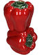 Kerzenhalter Keramik in Rot Farbe 9x14.4x8.6cm 1Stück