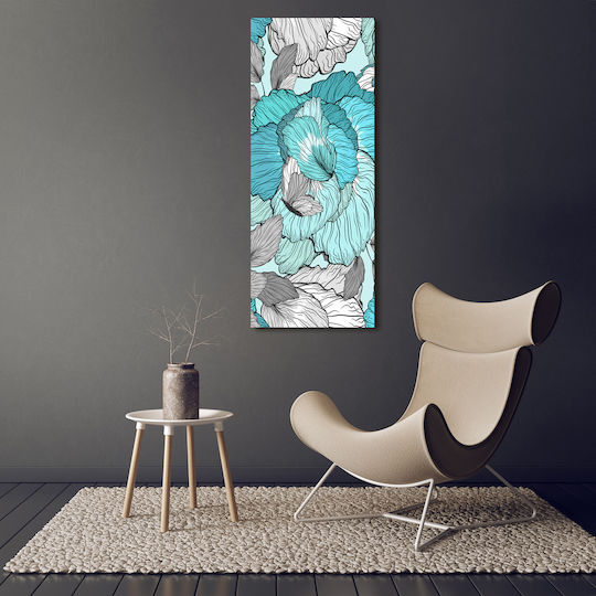 Panou De Perete Din Pânză Potrivit Pentru Orice Spațiu Design Floral 50x125 Cm