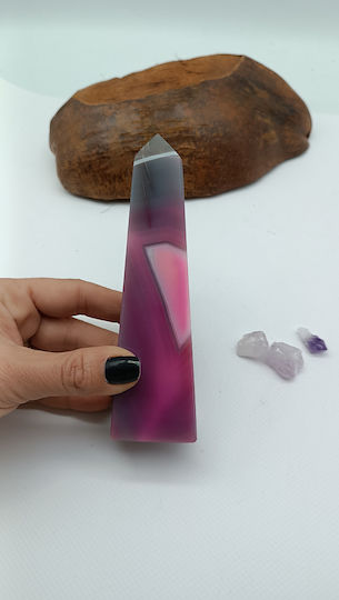 Pink Agate Obelisk – 344 Gr