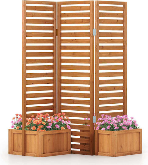 Costway Planter Box Lemn Tall Flower Bed 168x50x157cm.