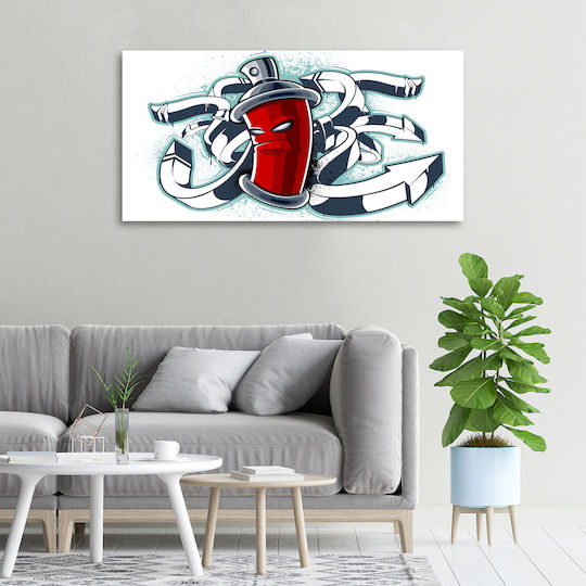 Wandbild Segeltuch Gestaltet Anspruchsvolle Dekoration Graffiti 100x50 cm