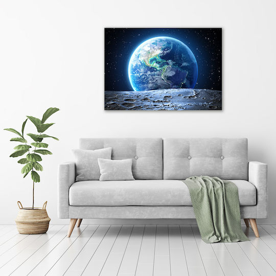 Canvas Painting Aesthetic Upgrade Of The Space Planet Earth 100x70 Cm
