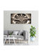 Wandbild Segeltuch Dauerhafte Dekoration Flugzeugmotor 100x50 cm