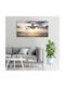 Panou De Perete Pânză Casă & Birou Avion Deasupra Mării 100x50 Cm