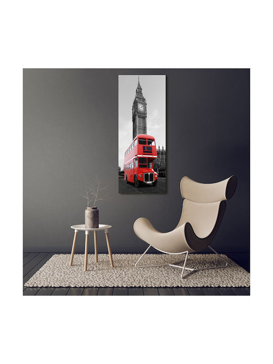 Gemälde Segeltuch Büro Innendekoration London Bus 50x125 cm