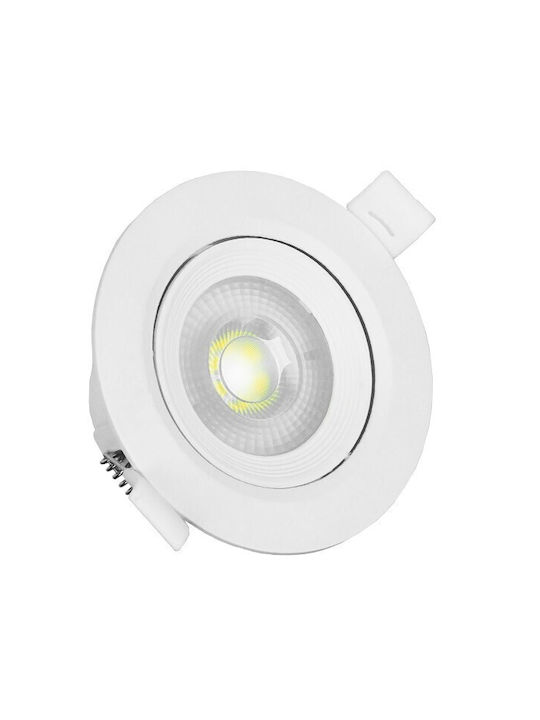GloboStar Spot De Tavan Cu LED Încorporat Și Lumină Albă Rece 9x9cm