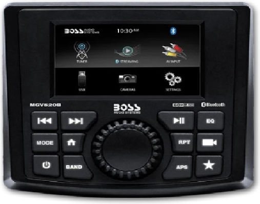 Boss Marine Ράδιο Multimedia Player 4x60w Mε 3" Tft Lcd Οθόνη