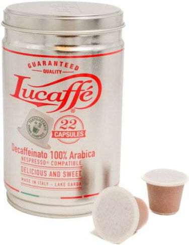 Lucaffe Κάψουλες Espresso Lucapsule Decaffeine Συμβατές με Μηχανή Nespresso 22caps