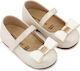 Babywalker Ecru Baptism Leather Pumps