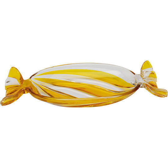 Kare Design Decorative Bowl Yellow 34x15x4.5cm