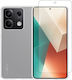 Redshield Umschlag Rückseite Silikon / Gehärtetes Glas (Redmi Note 13 5G -> Redmi Note 13 5G)
