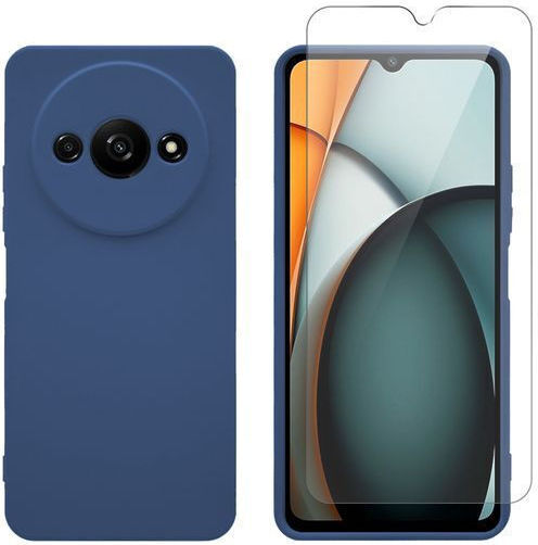 Redshield Back Cover Σιλικόνης / Tempered Glass Μπλε (Redmi A3)