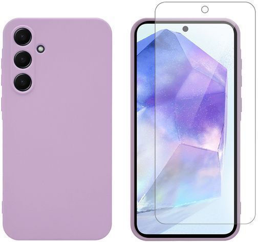 Redshield Задна корица Закалено стъкло Лилав (Galaxy A35)
