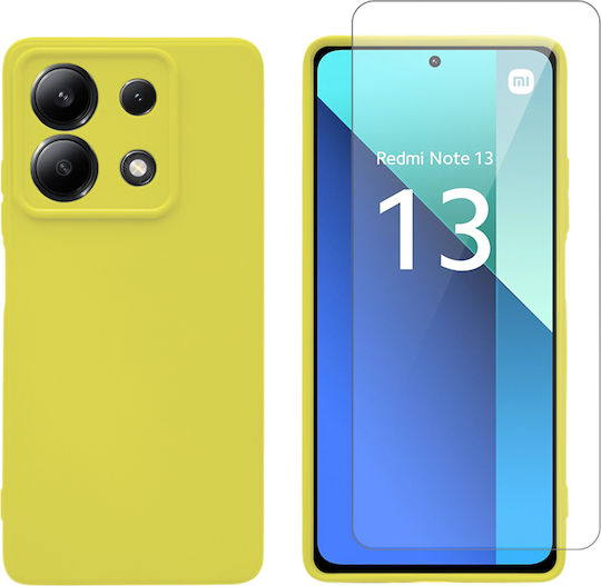Redshield Задна корица Силикон / Закалено стъкло (Redmi Note 13 5G)