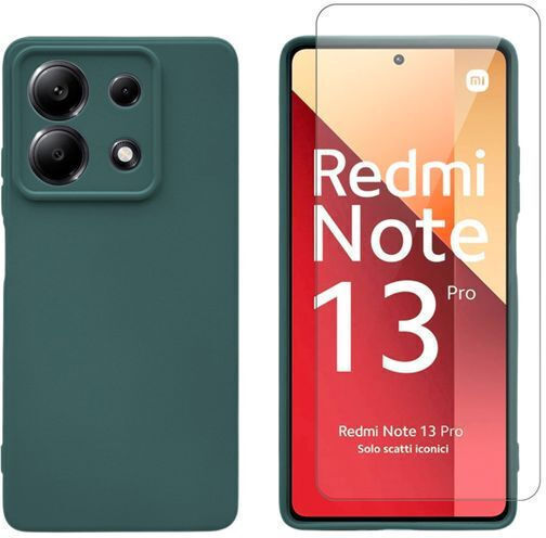 Redshield Back Cover Σιλικόνης / Tempered Glass (Redmi Note 13 4GHonor X6)