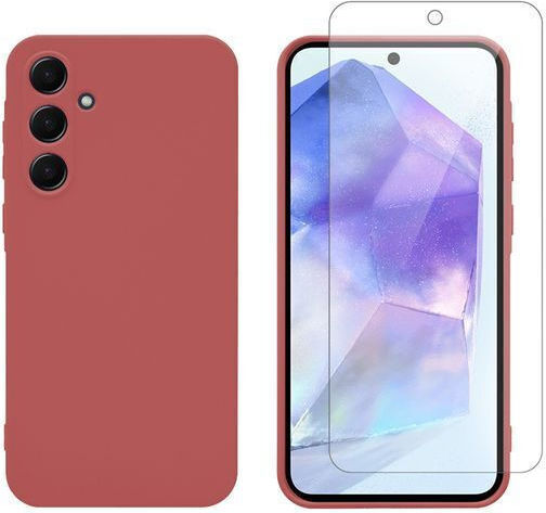 Redshield Back Cover Tempered Glass Red (Galaxy A35)
