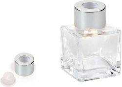 Square Diffuser Bottle Silver Lid 100ml