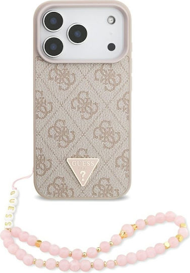 Guess Case 4g Strap Triangle Logo Magsafe Iphone 17 Pro Pink Guhmp17lp4tsdppsp