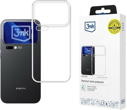 3MK Back Cover Σιλικόνης / Tempered Glass 1.2mm Διάφανο (Xiaomi 17 Pro)