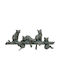 Kare Design Wall Hanger Metal 4 Hooks Black 42x18.3x6.5cm