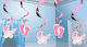 1swirl Party Decorations Ceiling Baby Girl 5 Pieces 61cm 679656 Bal-679656