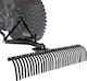 Rear Towing Brush Cutter Machine Vevor Brush Cutter Machine Towing 1525 Mm 32 Steel Teeth Brush Cutter Rake Lawn 3 Point Tractor Parts Landscape Rake Garden Farm Grass