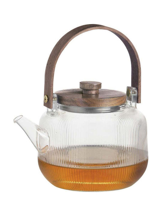 Andrea House Teapot with Filter Glass Transparent 1000ml