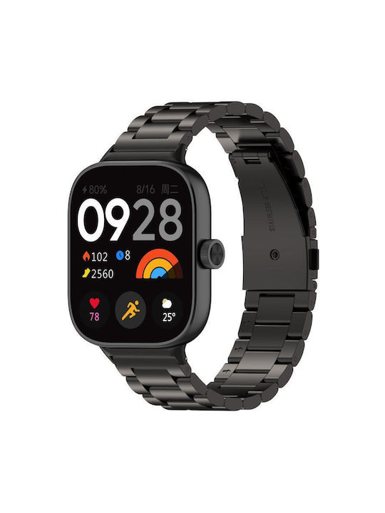 Λουράκι Ανοξείδωτο Ατσάλι Μαύρο (Smart Band 9 Pro)