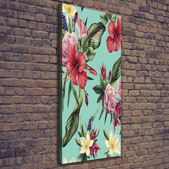 Panou De Perete Pânză De Înaltă Calitate Imprimare Design Hawaian 50x125 Cm