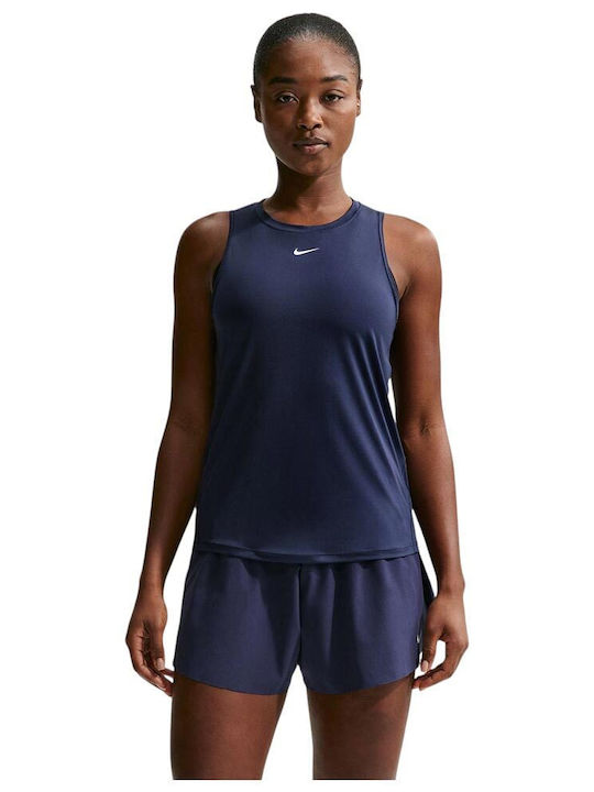 Nike One Classic Women's Crop Top Sleeveless Blue