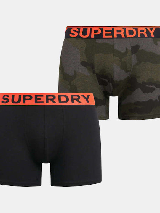 Superdry Slipuri pentru bărbați Negre 2Pachet