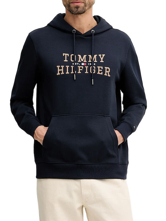 Tommy Hilfiger Hanorac cu Glugă Dark Blue