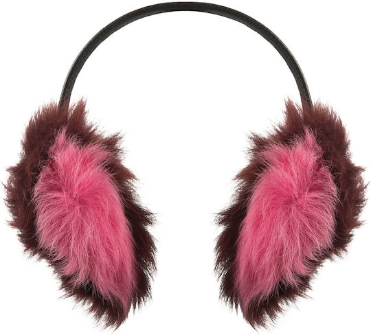 Γυναικείο Earmuff Πλεκτό σε Ροζ χρώμα