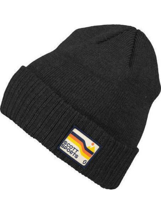 Beanie Ανδρικός Σκούφος Πλεκτός σε Μαύρο χρώμα