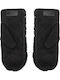 Sheepskin Negre Femei Piele Manusi